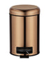 Wenko 3 Liter Stainless Steel Pedal Bin Leman Metallic Copper
