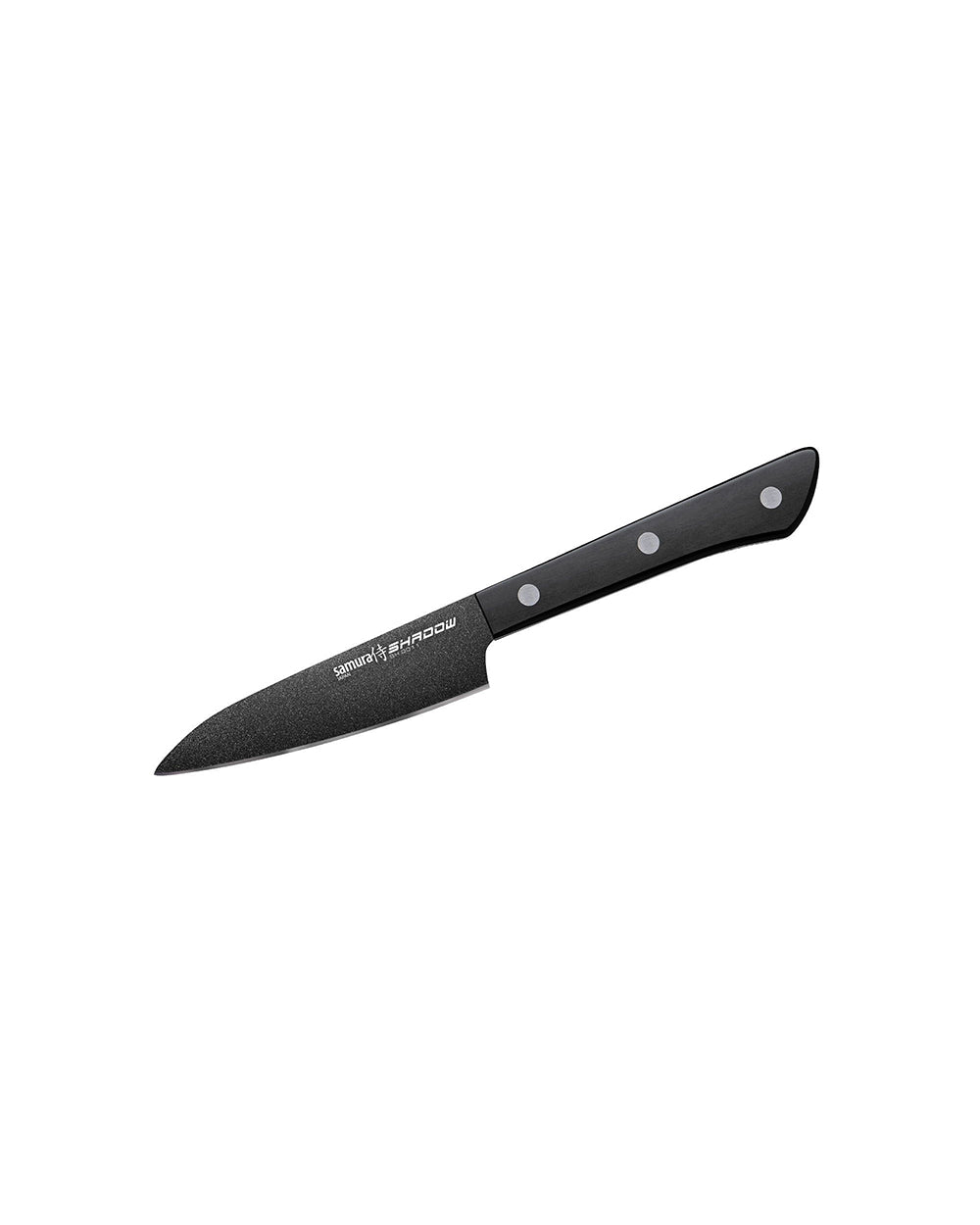 Samura Shadow Paring Knife with Black Non Stick Coating 4 inch