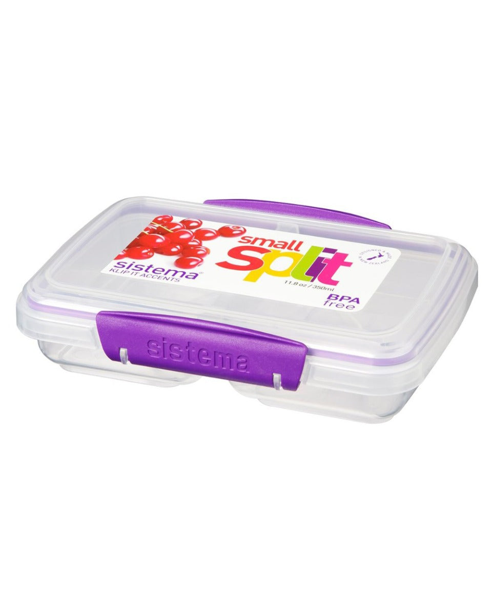 Sistema Small Split 350ml Purple Clip