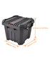 Tactix 30L Heavy Duty Storage Box 40.8 x 38.3 x 32.5 cm Black