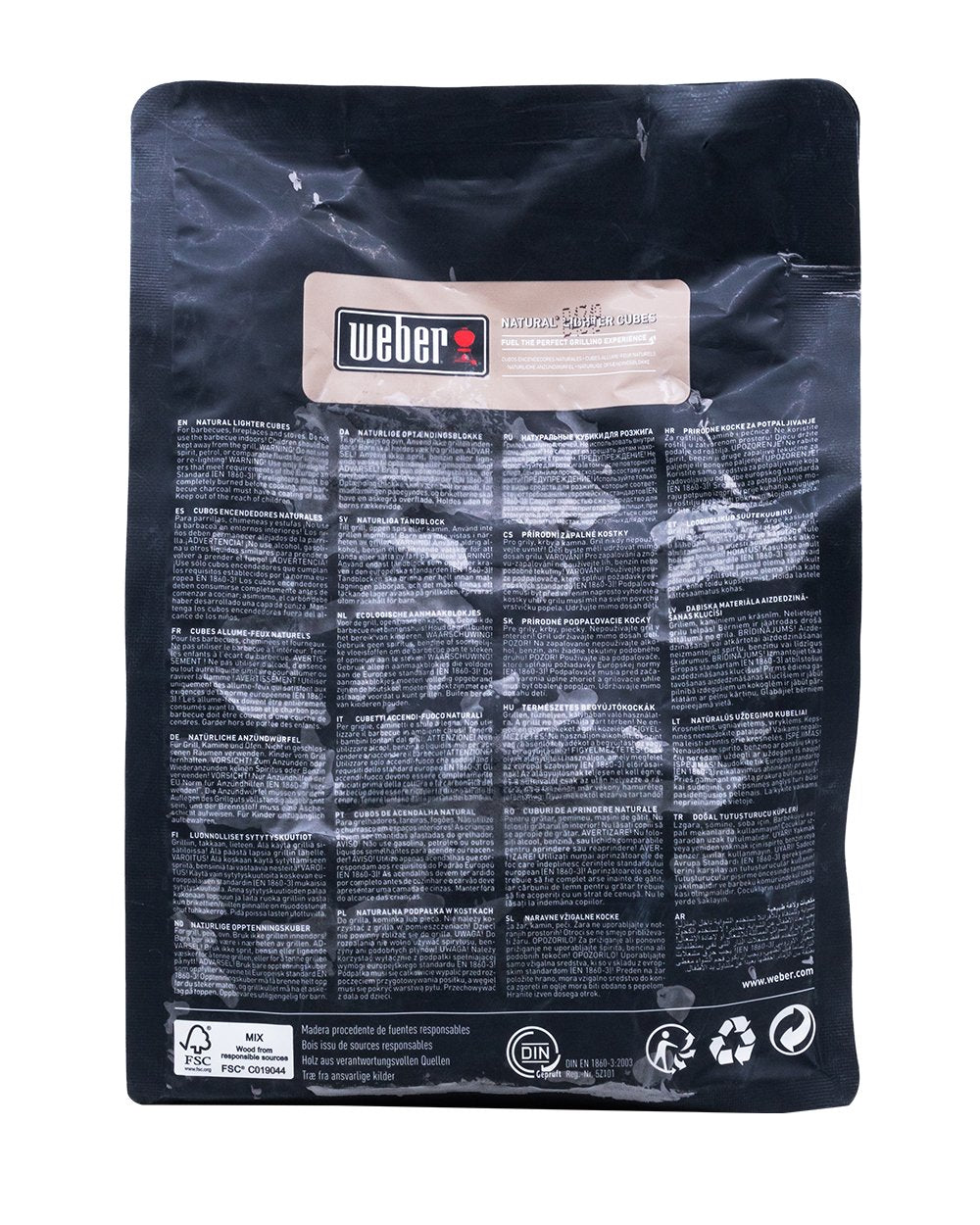 Weber Natural Brown Lighter Cubes