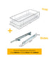 Tansel Pantry Pull Out Drawer with Slides L 196 x H 100 x W 485 mm