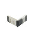 Vee Seven Drawer Lock White