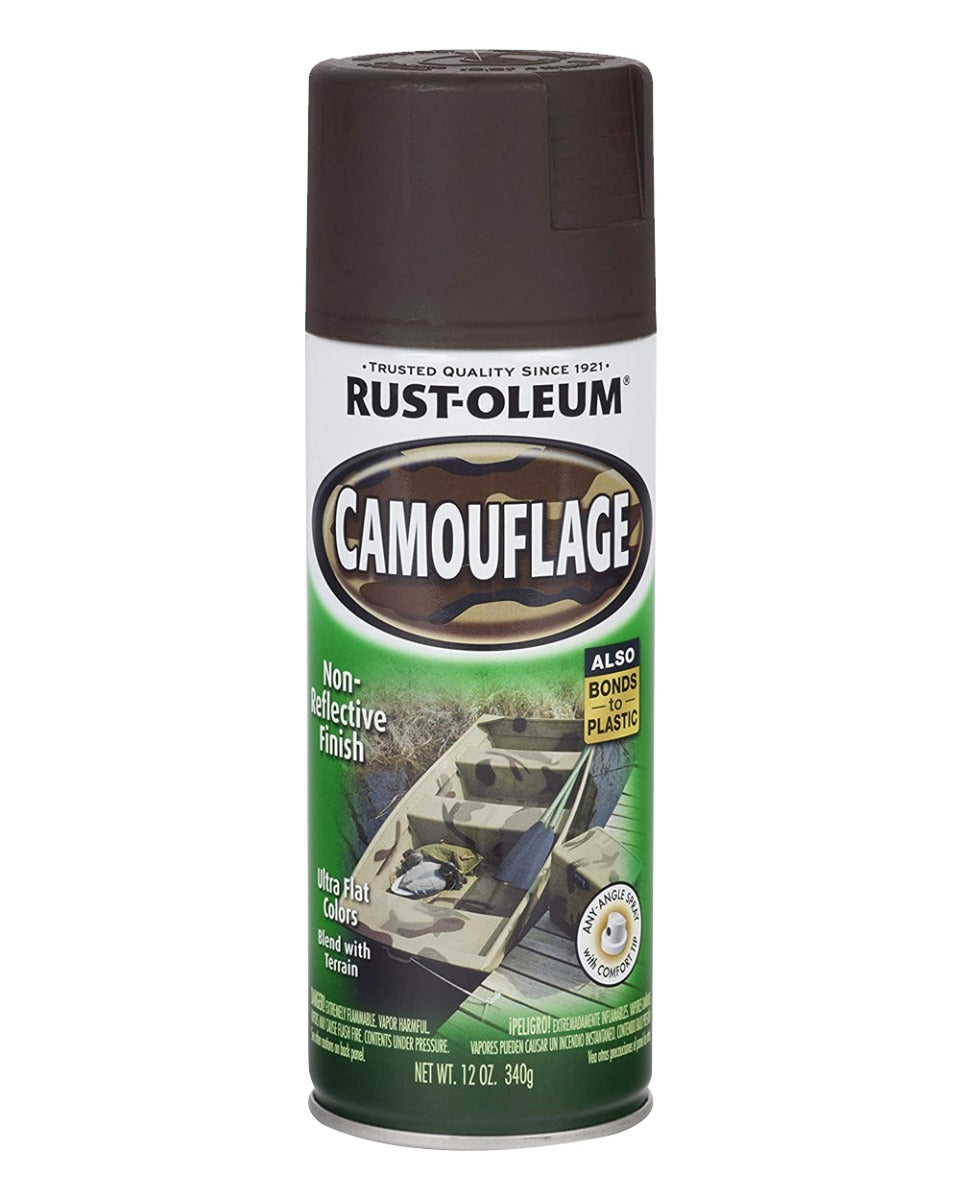 RustOleum Camouflage Earth Brown 12Oz