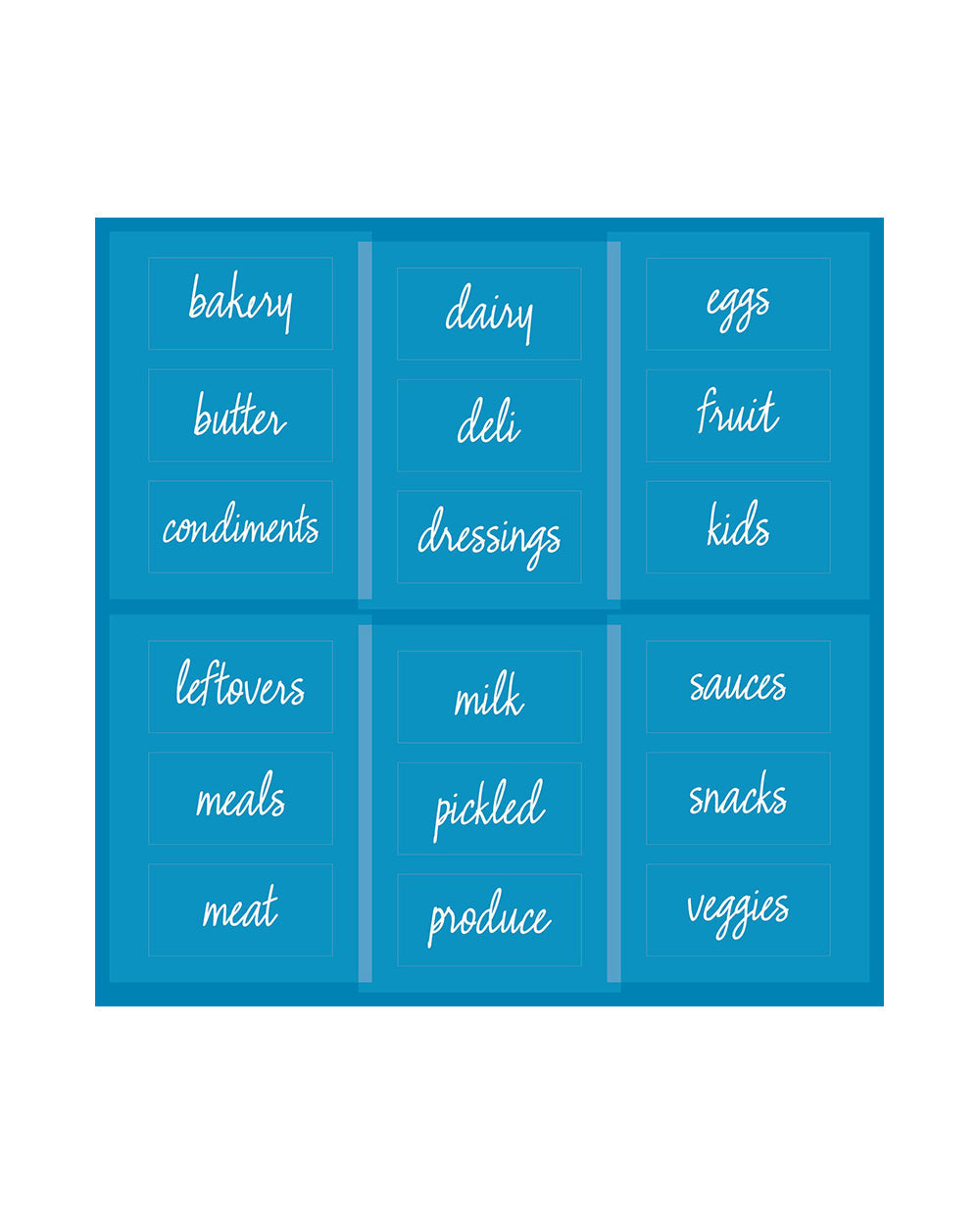 The Home Edit Refrigerator Labels Clear