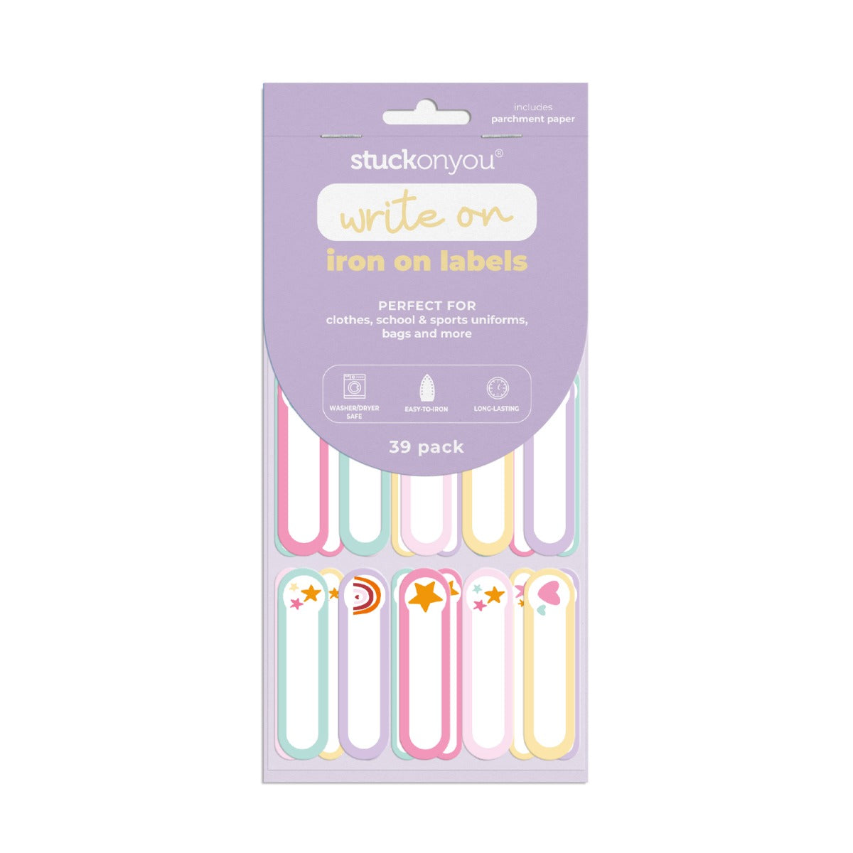 Stuck on You Iron On Pastel Party