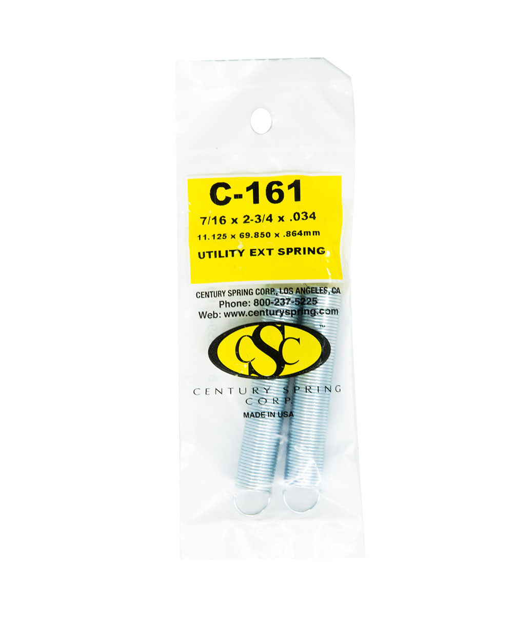Utility Extension Spring 2 pack 7/16"x 2-3/4"x .034"
