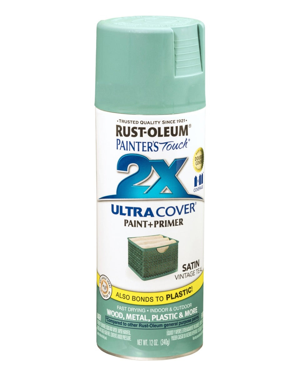 RustOleum PT 2X Satin Vintage Teal 12Oz