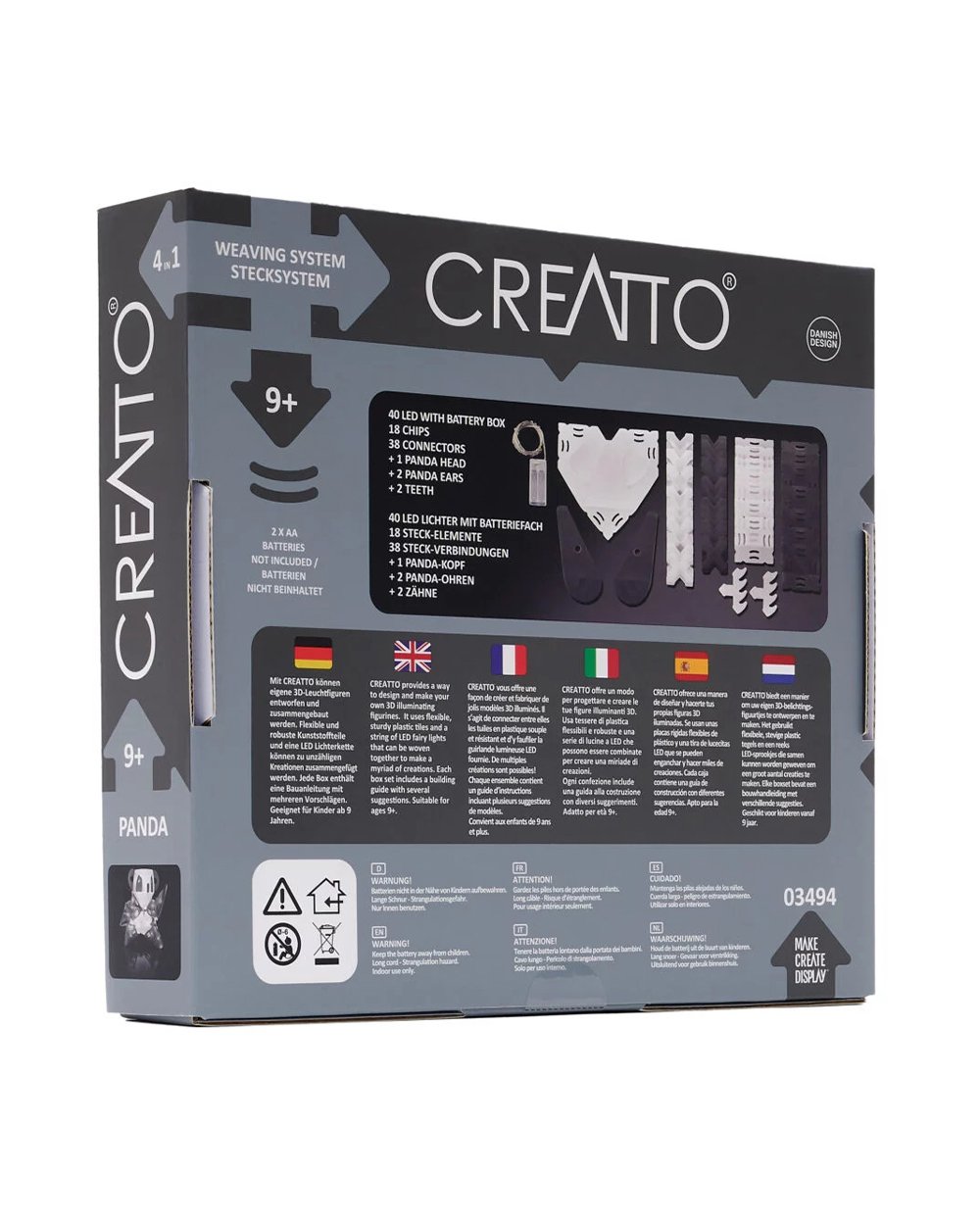 Thames & Kosmos Creatto Panda Light-Up Crafting Puzzle Kit