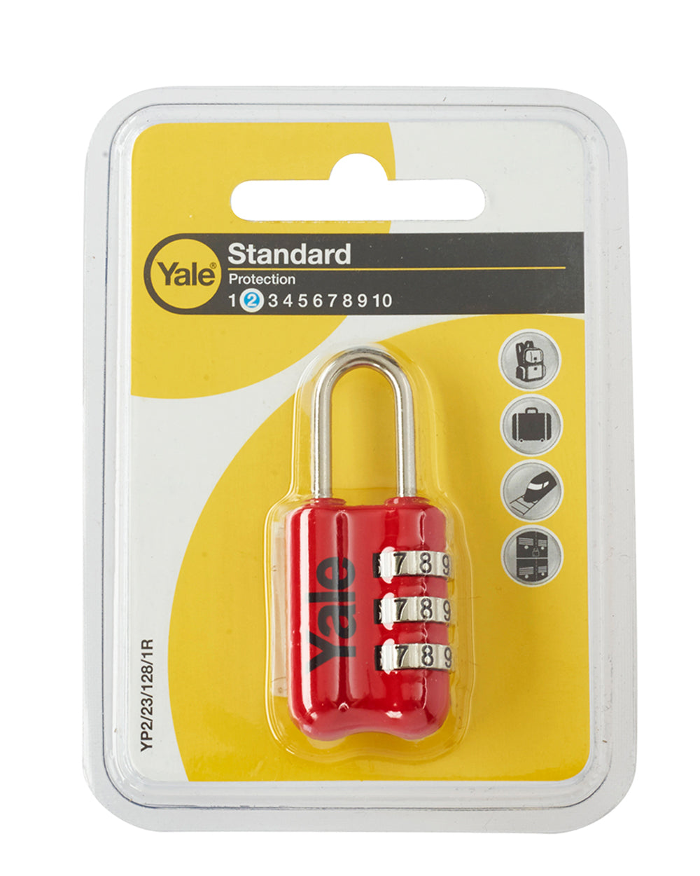 Yale Travel Padlock Red