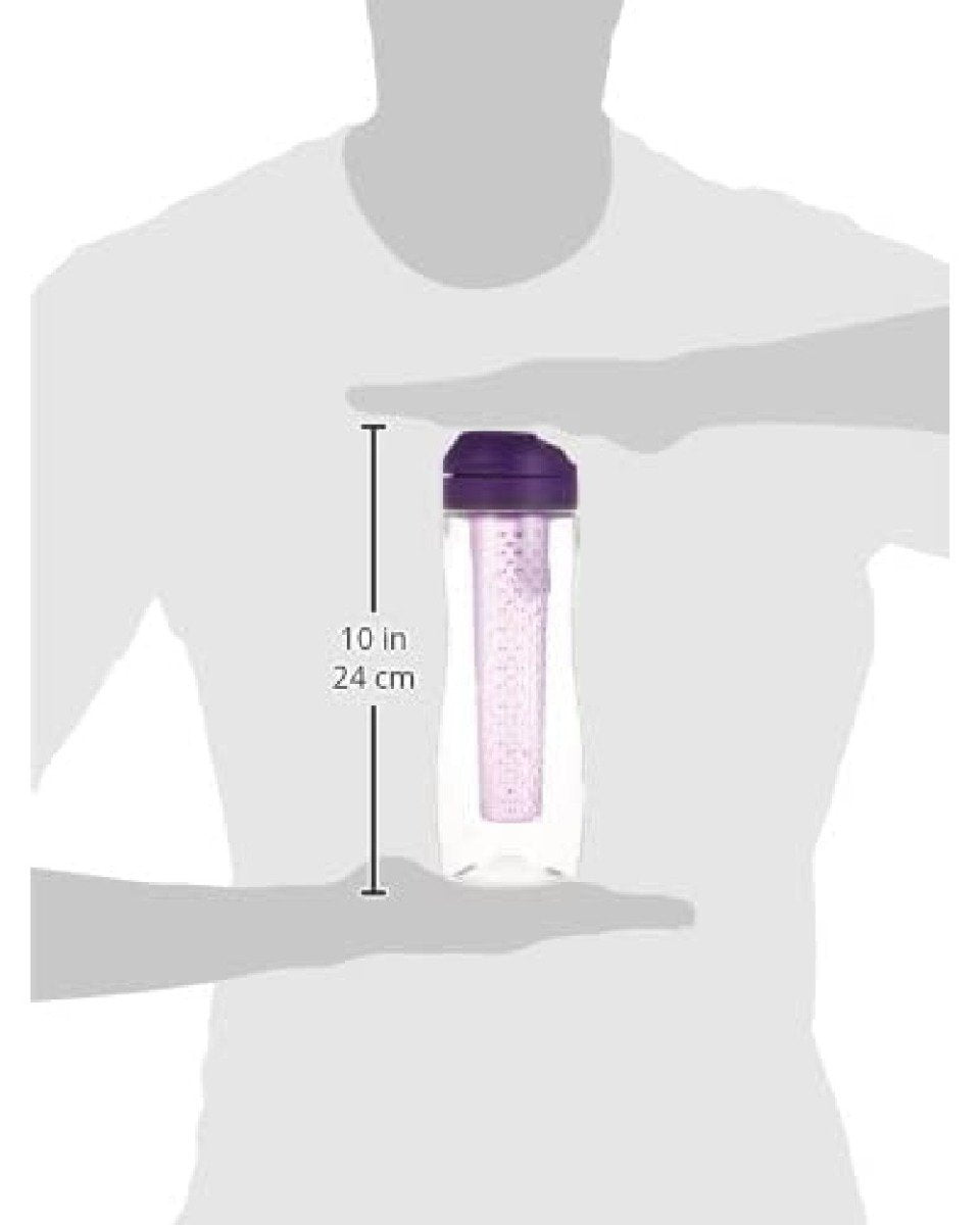 Sistema 800ml Tritan Infuser Bottle Purple