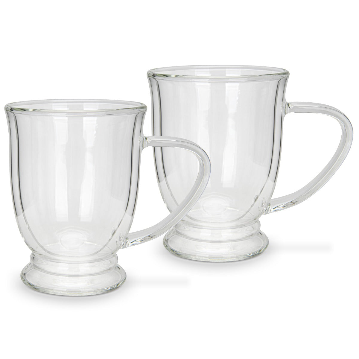 Fissman Set of 2 Double Wall Mugs 270ML Borosilicate Glass