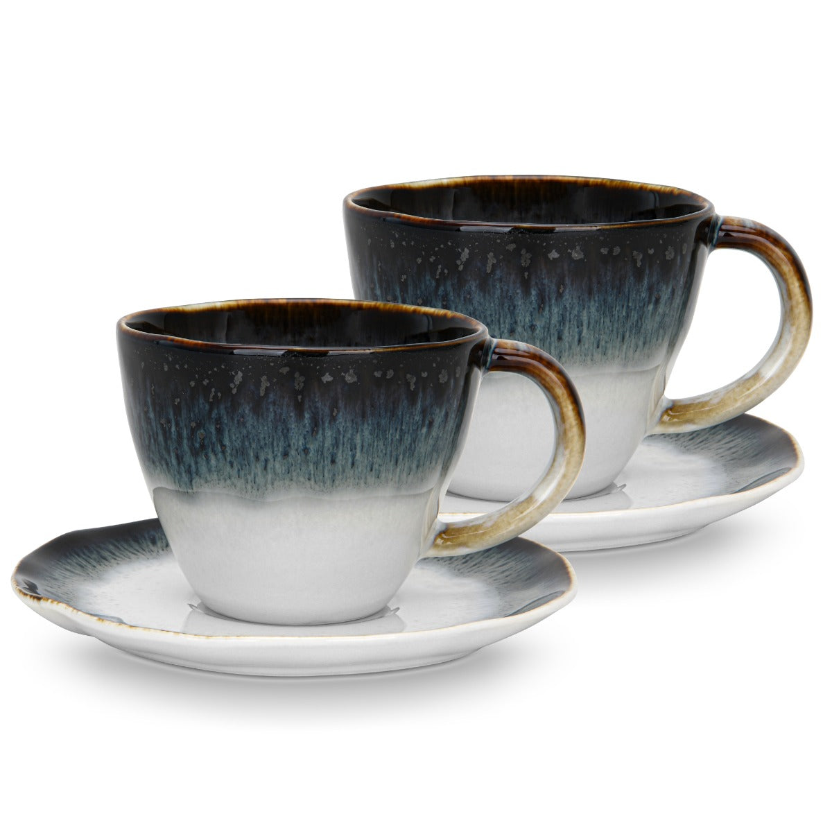 Fissman Galactica 230 ml Set of 2 Cups With Saucers