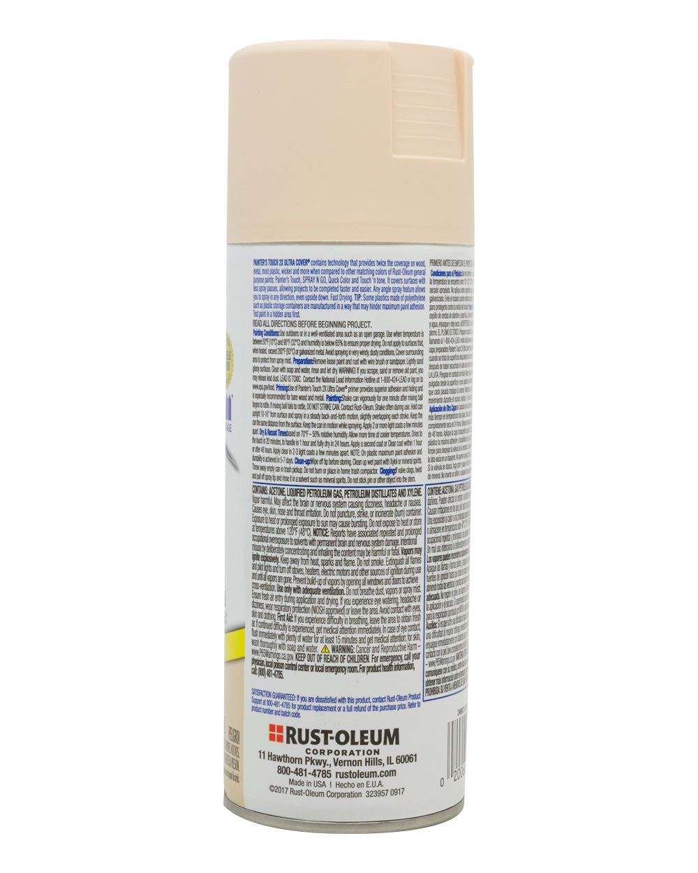 RustOleum 12oz Painters Touch 2X Ultra Cover Satin Ivory Silk