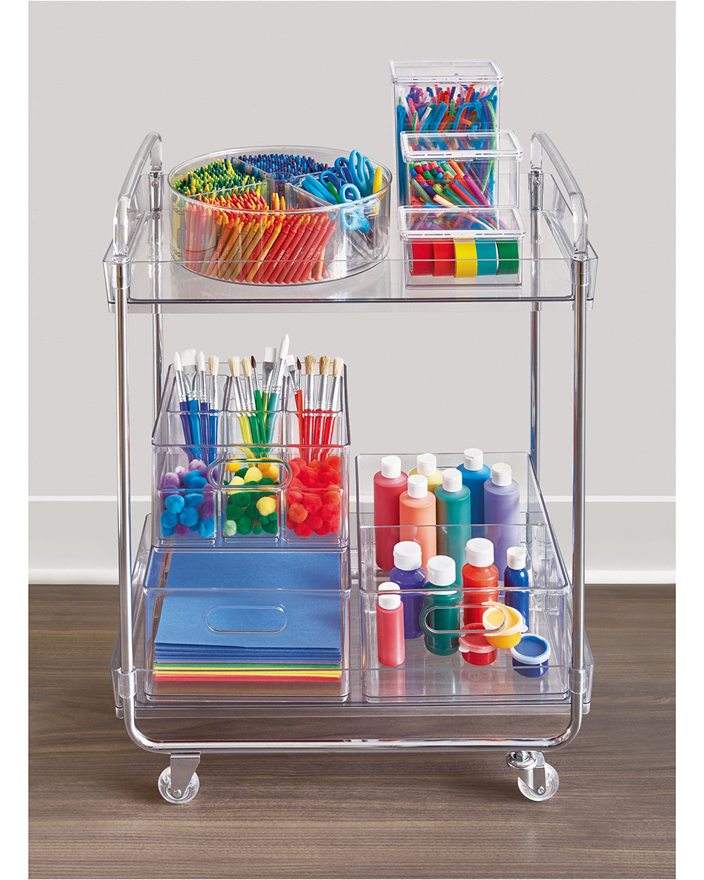 The Home Edit Cart Clear & Satin