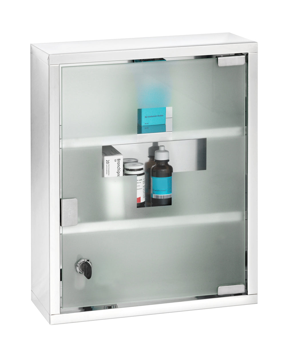 Wenko Stainless Steel Medicine Chest Grey & Silver