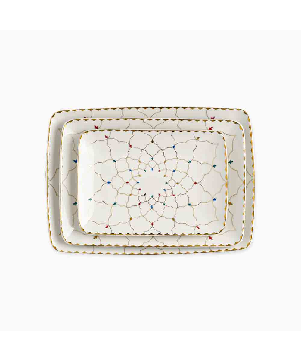 Rosa Zina Serving Tray Set of 3 Pieces