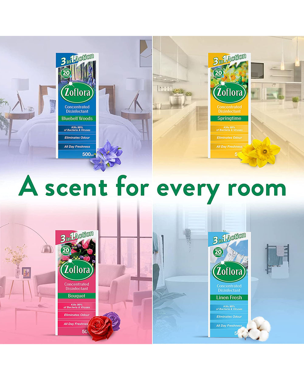 Zoflora Bouquet Plus 500ML Blue Bell