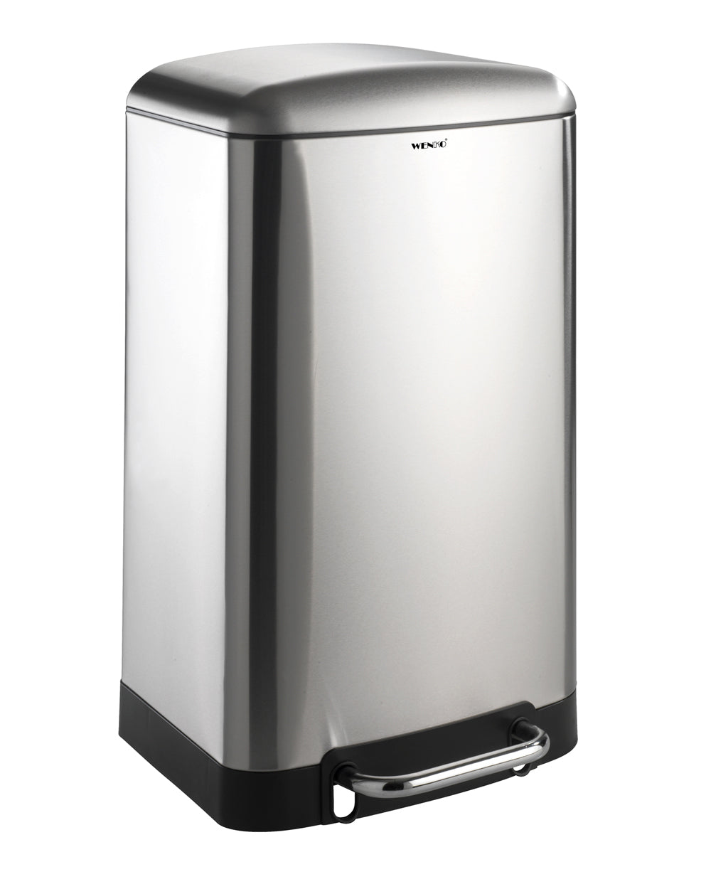 Wenko 30 Liter Stainless Steel Pedal Bin Studio Easy Close