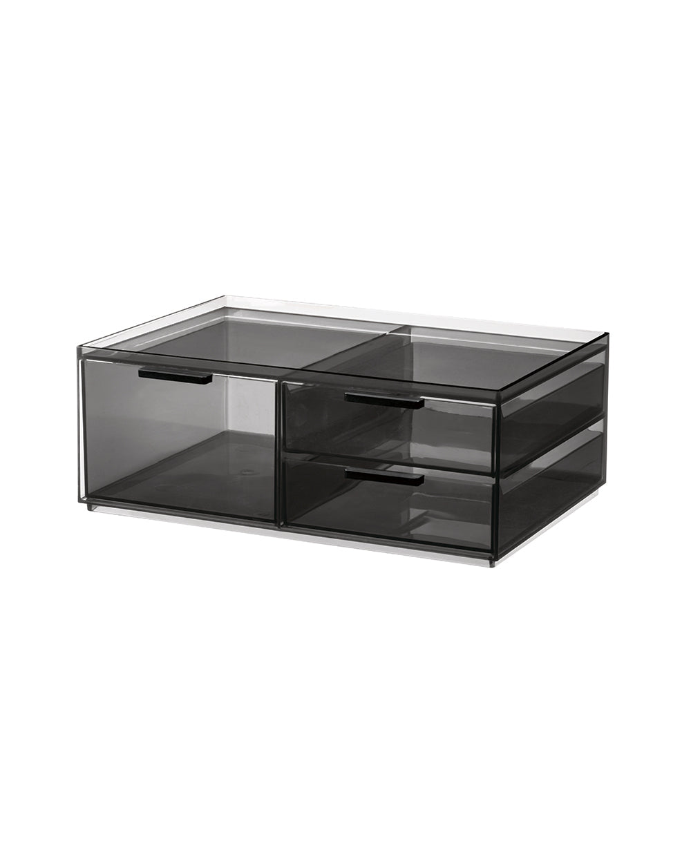 Sarrah Tanno RPET 3 Drawer Cosmetic Organizer Matte Black