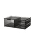 Sarrah Tanno RPET 3 Drawer Cosmetic Organizer Matte Black