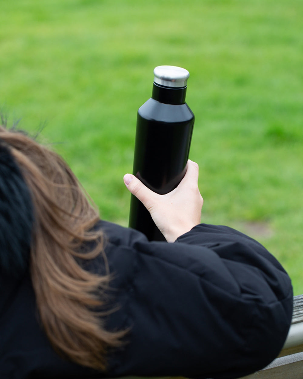 Typhoon 500ML Double Wall Stainless Steel Bottle Black