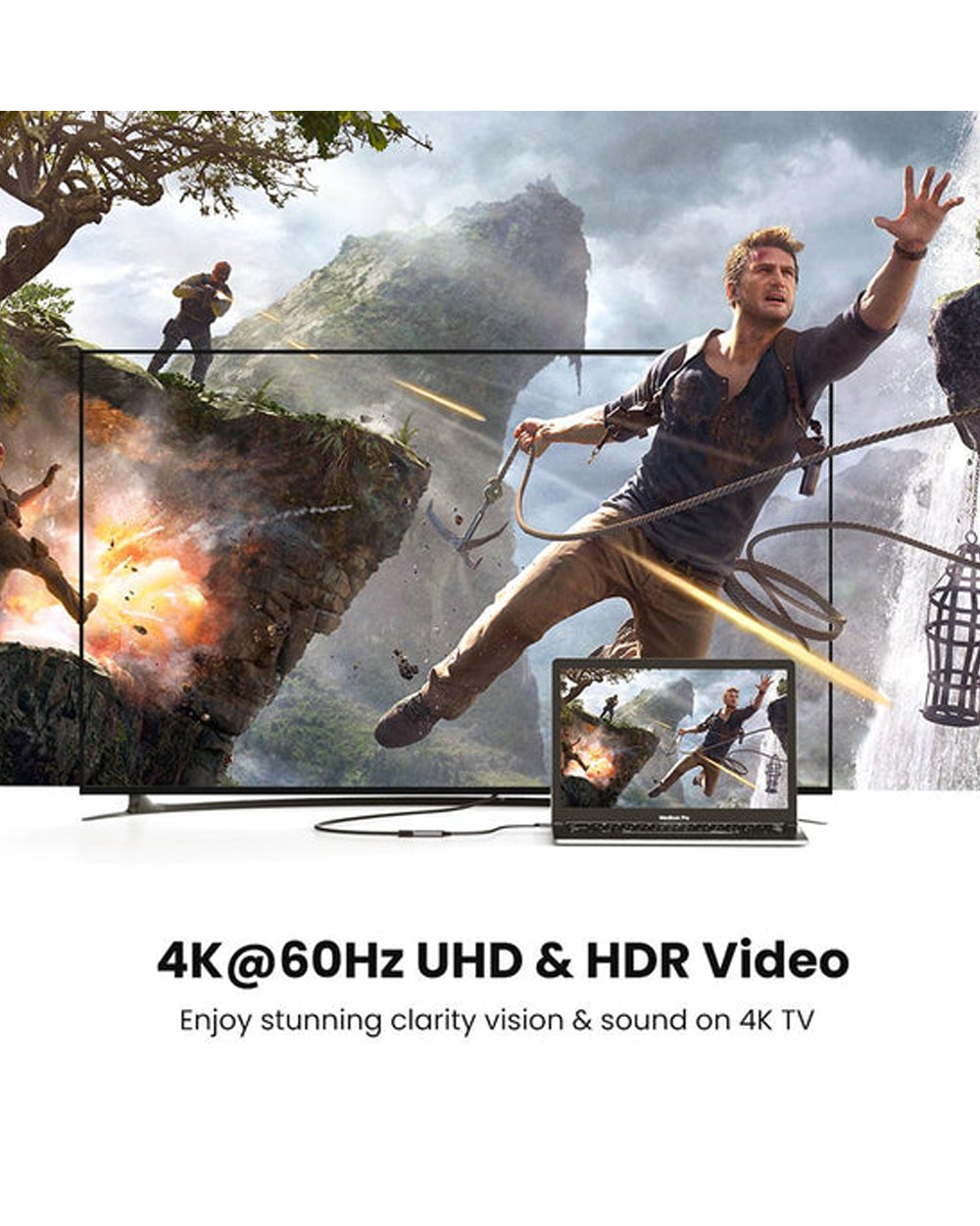 UGREEN USB-C to HDMI V2.0 Adapter Support 3D Silver
