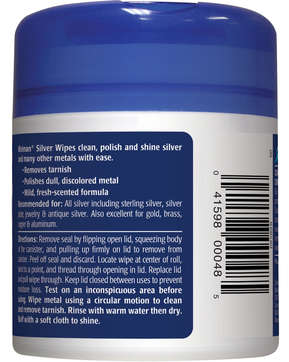 Weiman 20 Count Silver Wipes