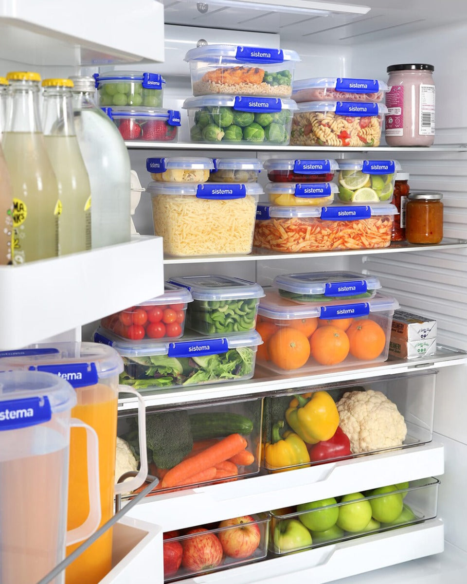 Sistema 2.2 Litre Klip it Rectangular Container Pack of 3