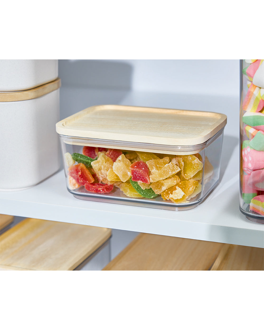 Rosanna Pansino Recycled Plastic Canister with Wood Lid 3.5 Cups