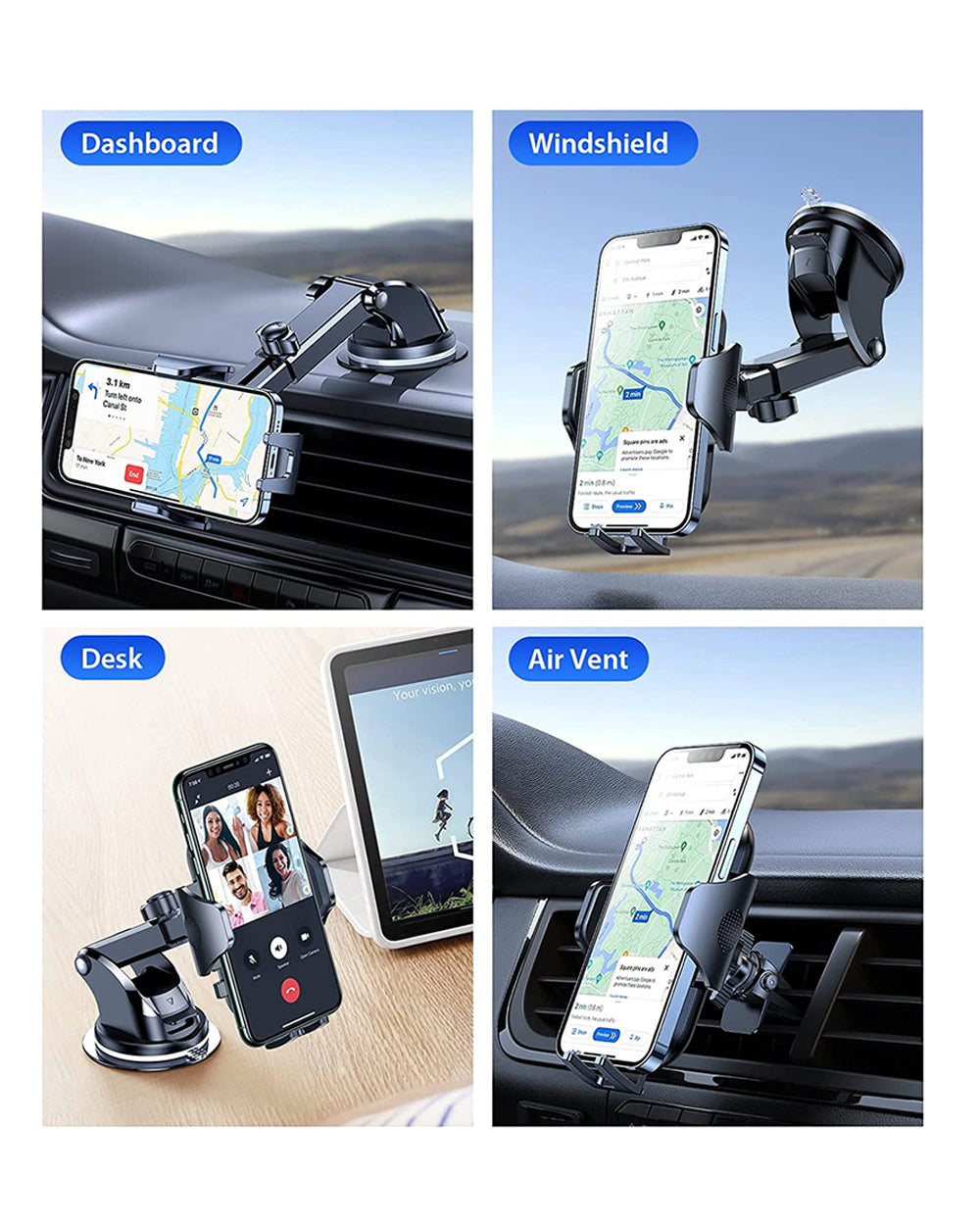 Trands 2 In 1 Smart Phone Car Holder TR-Ho5610