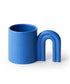 Prickly Pear Joy Ceramic Mug Rainbow Handle Ink Blue 450ML