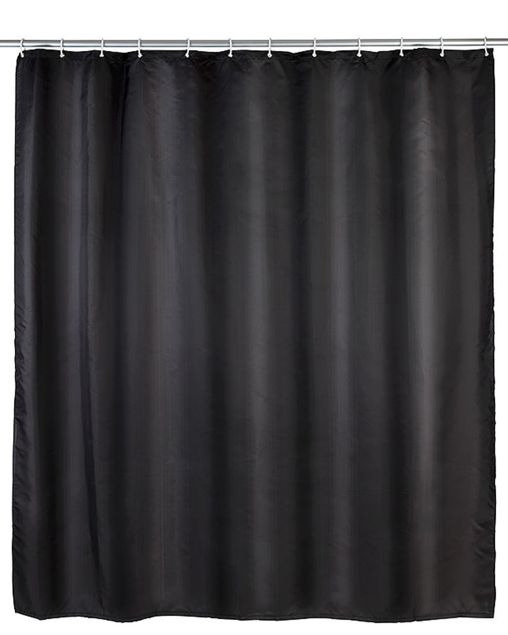 Wenko Shower Curtain 180 x 200 cm Black Anti Mould