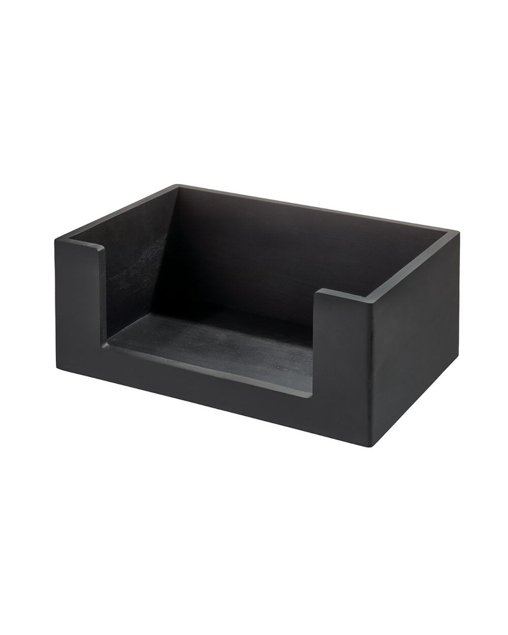 The Home Edit Large Open Front Bin 10 x 15 x 6 inch Matte Black