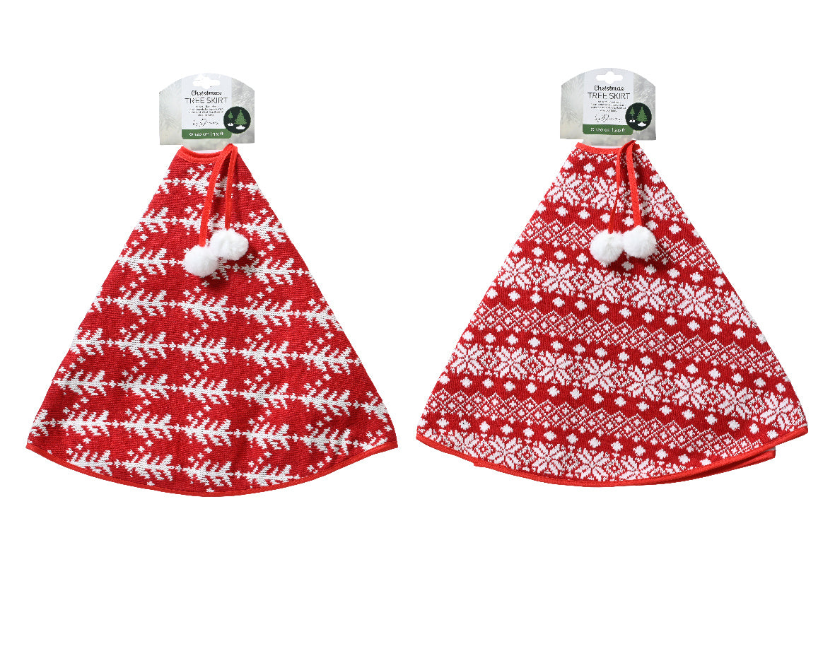 Homesmiths Tree Skirt Polyester 2 Assorted 90cm