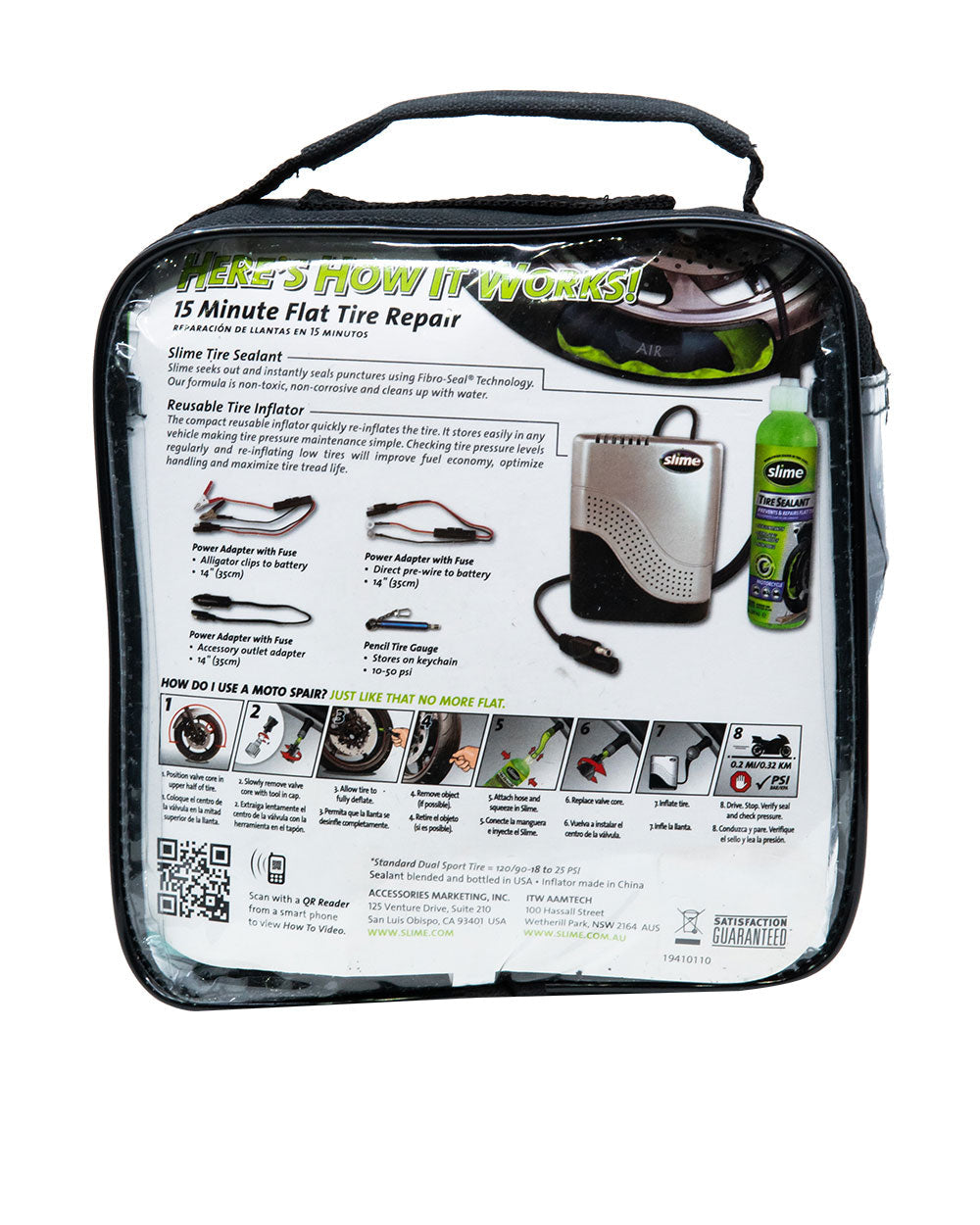 Slime Moto Spair Tire Repair Kit