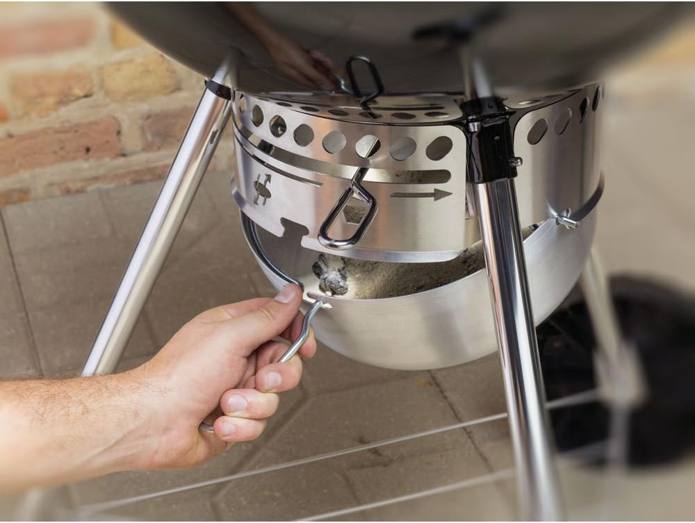 Weber 22 inch Original Kettle Premium Charcoal Grill Green