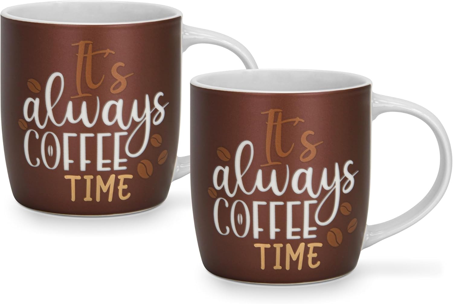 Fissman 2 Piece Mugs 310ML It's Always Coffee