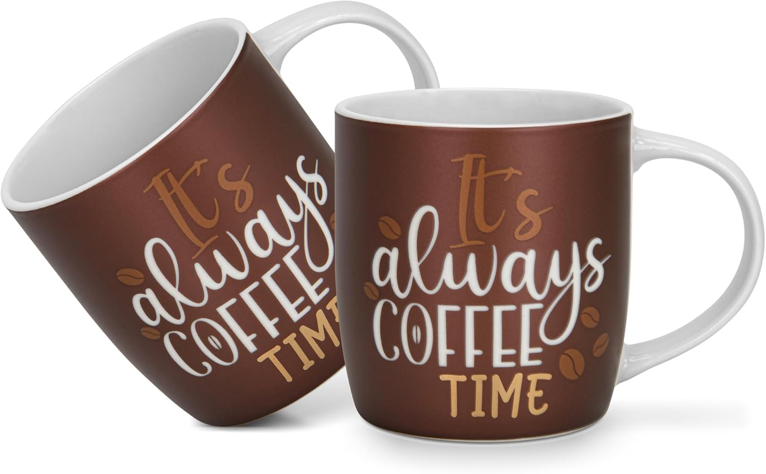 Fissman 2 Piece Mugs 310ML It's Always Coffee