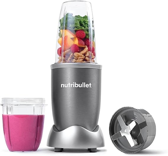 NutriBullet Grey Countertop Blender 600 Watt , NBR-0612 , 700 capacity.