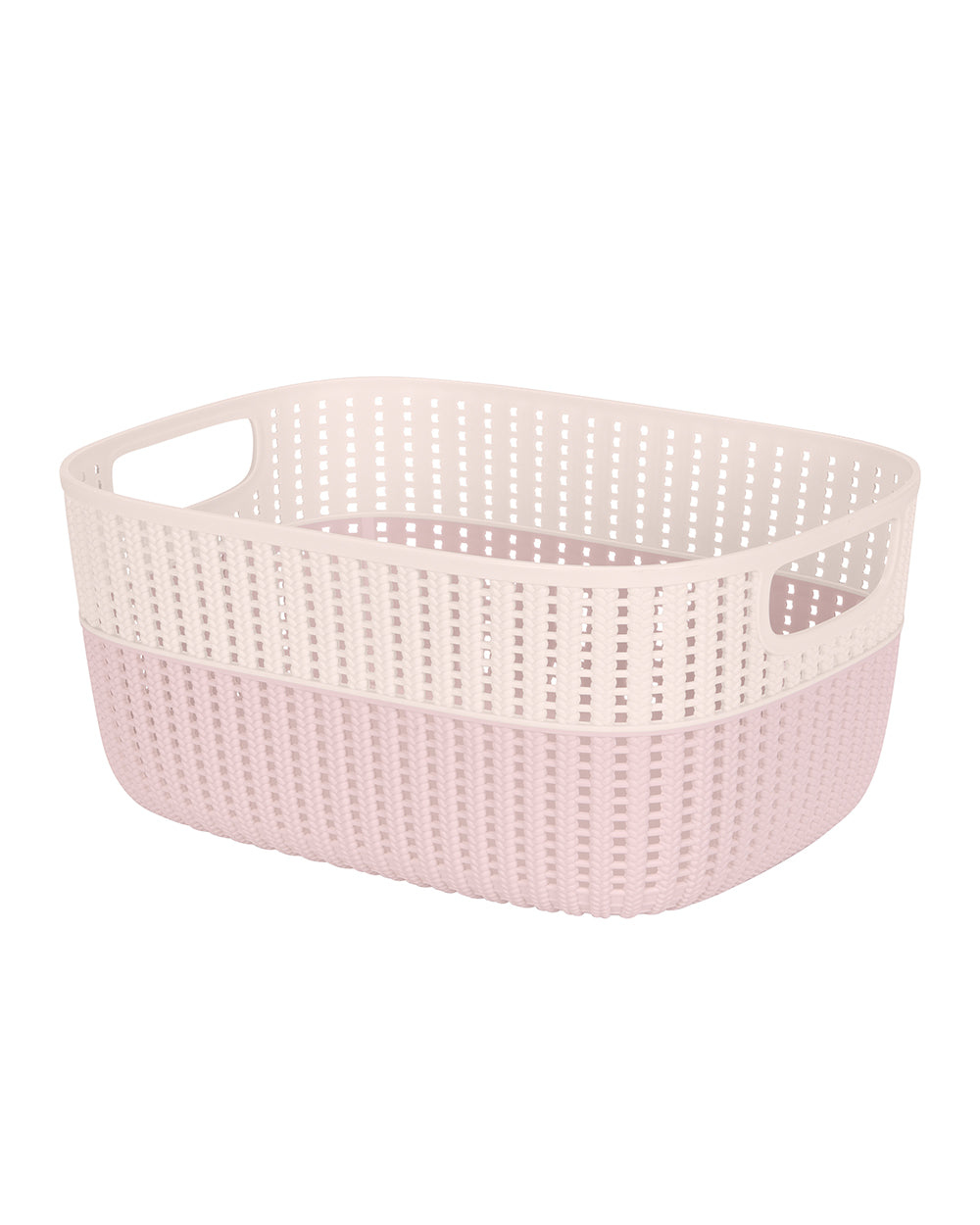 Simplify Sailor Knot Storage Tote Two Tone Large Blush
