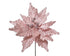 Homesmiths Poinsettia On Clip Polyester Velvet Pink