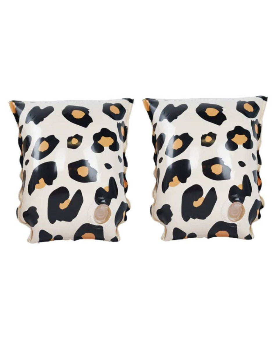 Swim Essentials Beige Leopard Inflatable Swimming Armbands 0-2 years