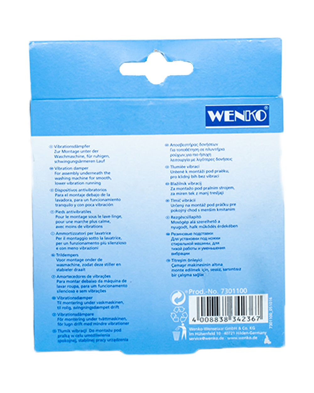 Wenko Vibration Damper Grey 4 Pieces