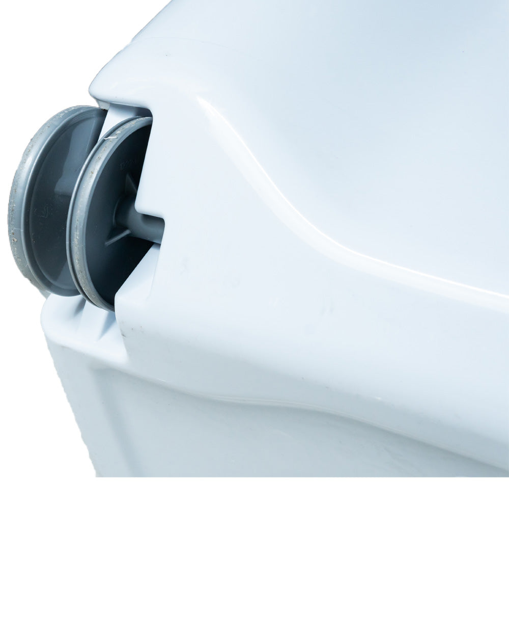 Sterilite White Wheel Hamper