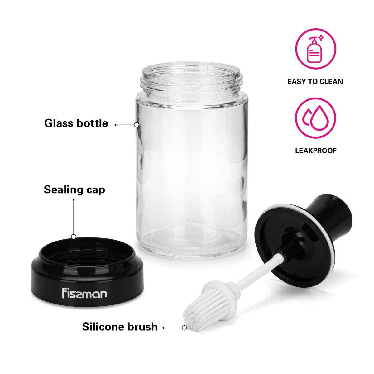 Fissman 250 ML Oil Bottle With Silicone Brush