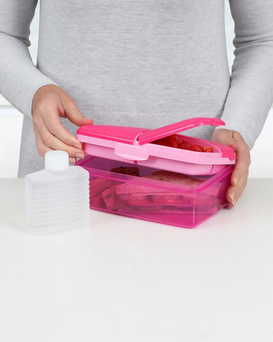 Sistema Slimline Quaddie Coloured 1.5L Pink