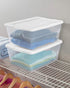 Sterilite White Lid Storage Box 16QT