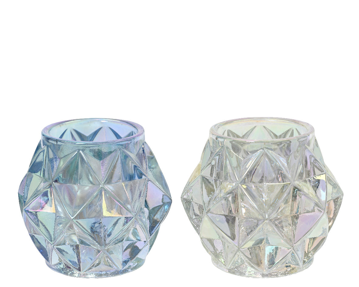Homesmiths Tealight Holder Glass Luster