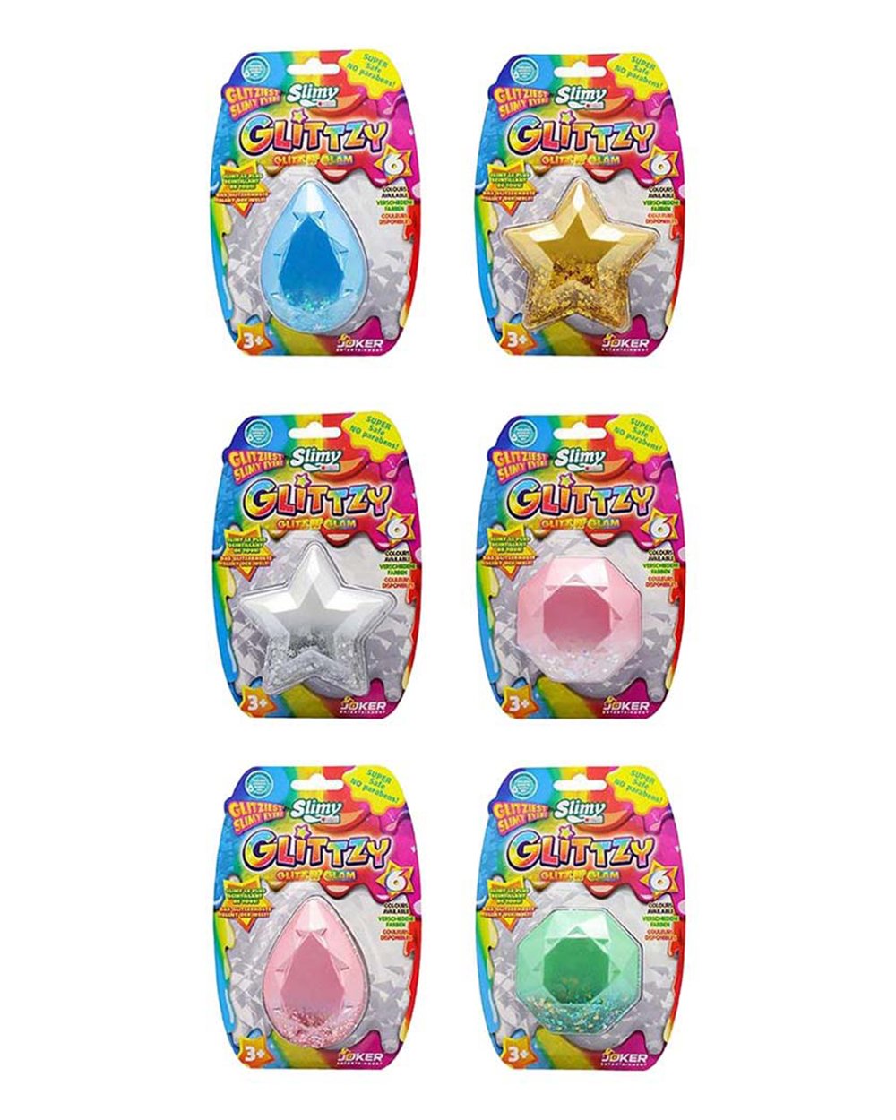 Slimy New Glitzy Diamond x 3 Styles 60g Assorted 1 Piece